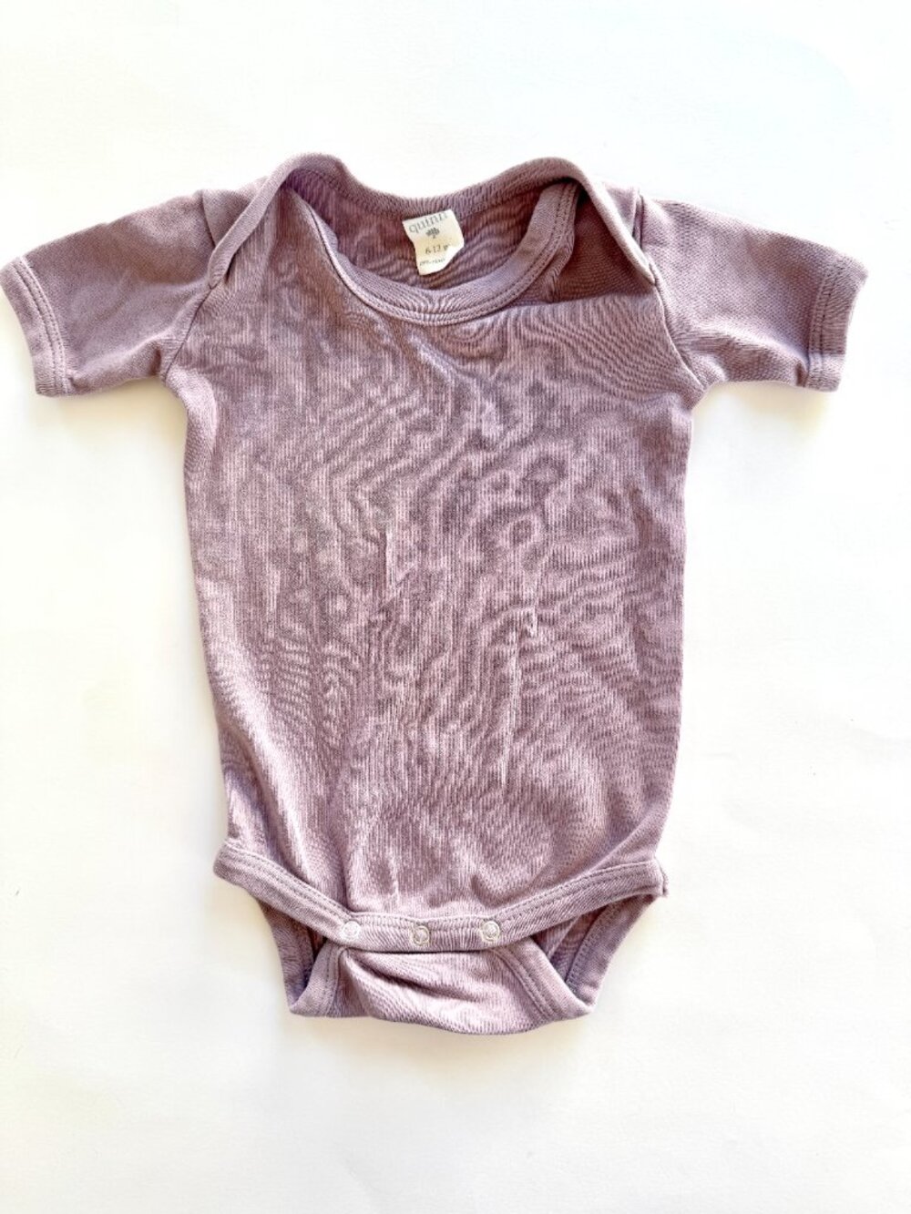 Kate Quinn Organic Cotton Short Sleeve Bodysuit Mauve 6-12M